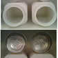 ☆US Vintage Milk Glass /Solt&Pepper Set