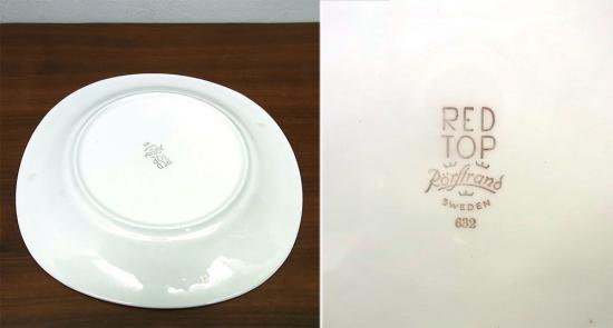 ●　ロールストランド レッドトップ 22.5cm プレート / Rorstrand RED TOP 22.5cm plate