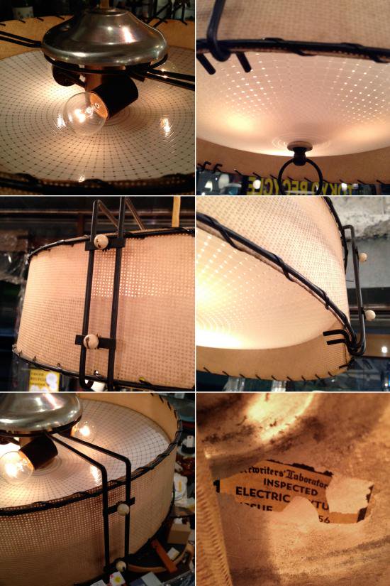 ★50'S USA Vintage Atomic Design Pendant Lamp ／ 50年代 アメリカ アトミックデザイン ペンダントランプ