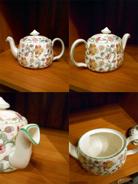Minton/ミントン ハドンホール グリーン ティーポット Sサイズ