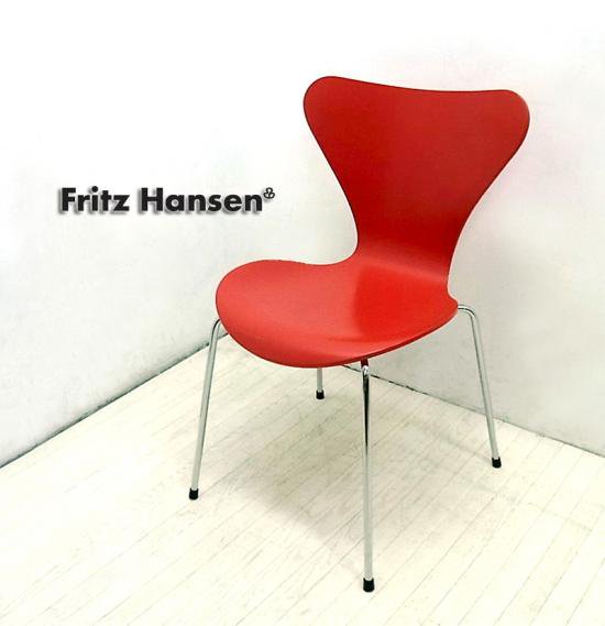 フリッツハンセン ◇ Fritz Hansen  90's 廃盤希少カラー！  『 SEVEN CHAIR / セブンチェア （ Gala Red ／ ラッカー ）』