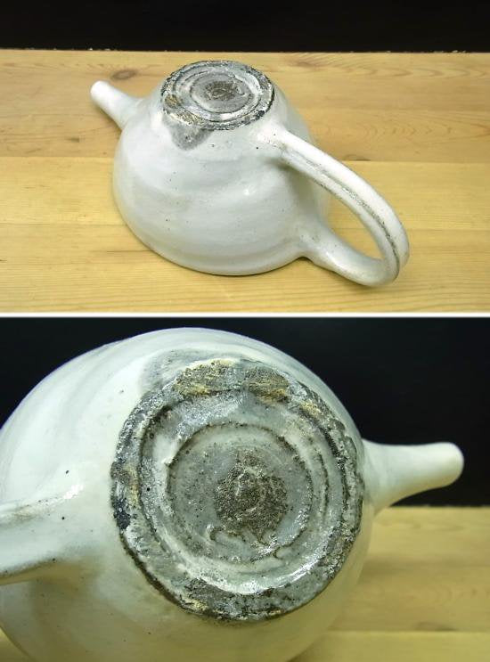 ●　福永芳冶　粉引手付き片口
