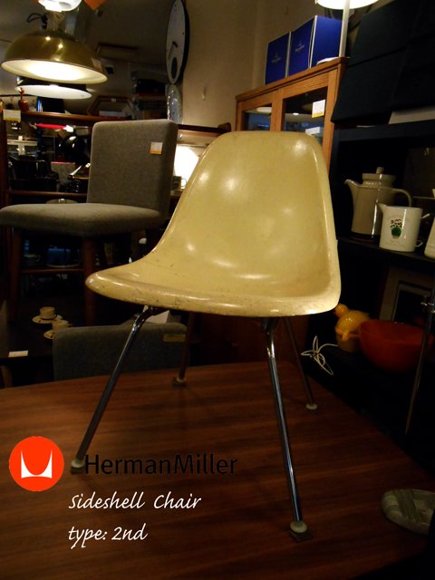 ◎Vintage Herman Miller 2nd H base イームズ サイドシェルチェア ハーマンミラー