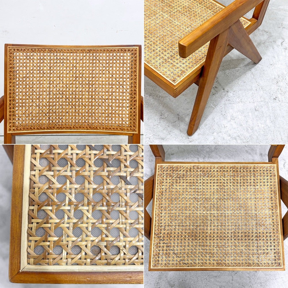 クラッシュゲート CRASHGATE ノットアンティークス Knot Antiques シャドウ SHADOW チェア アームチェア 肘付 チーク材 ラタン ●