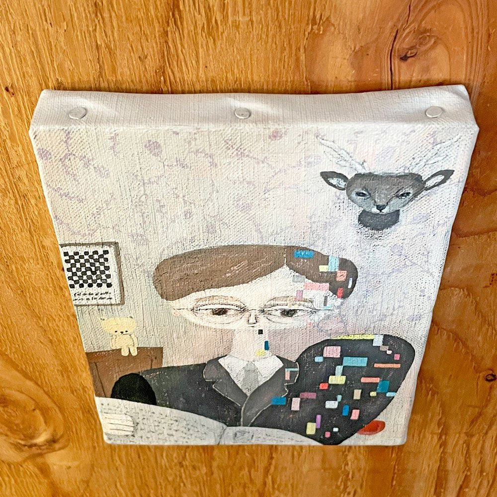 きたしまたくや　「変身」2019 パネル 14×18cm サインあり 現代作家 ■