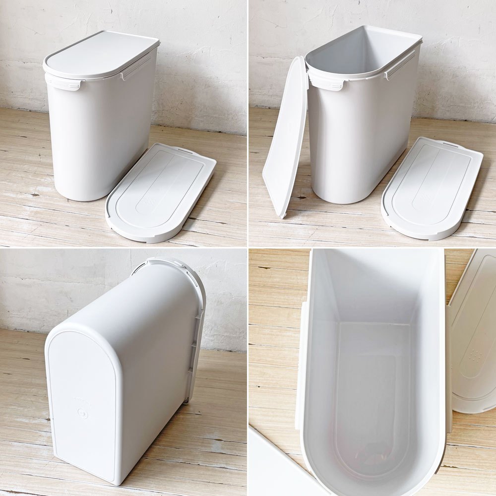 タッパーウェア Tupperware キッチンキーパー お米 20kg 密閉収納 二重蓋 保存容器 ライトグレー 廃盤 未使用品 ★
