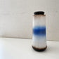 ファットラヴァ FAT LAVA シューリッヒ Scheurich フラワーベース 花瓶 ホワイト×ブルー H26.5cm 西ドイツ West Germany ビンテージ ◎