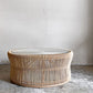 サンフラワーラタン Sunflower Rattan ブリーズ BREEZE ラタン ローテーブル T280ND ガラス天板 Φ71cm ナチュラル アジアンテイスト 籐家具 ■