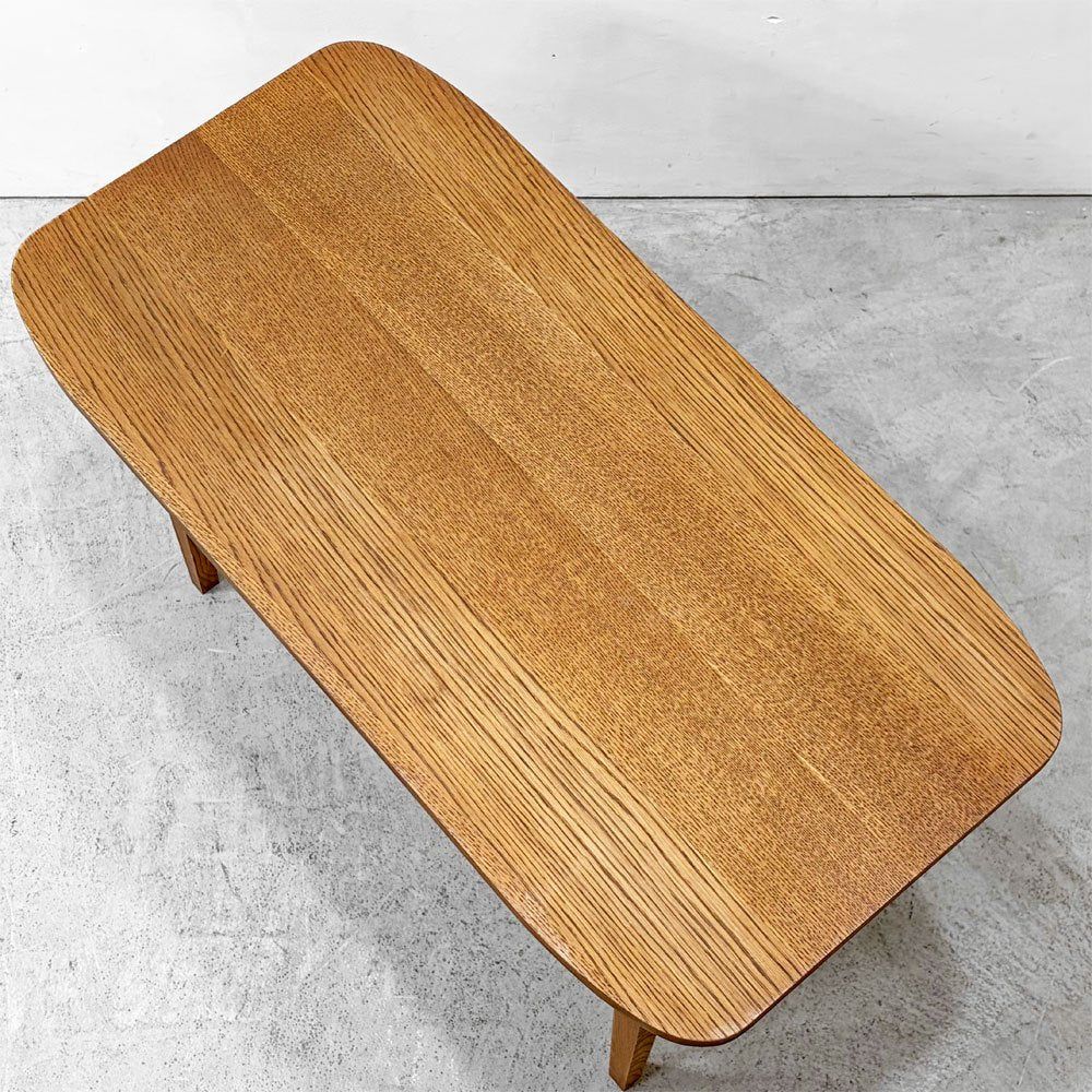 ウニコ unico クルト KURT カフェテーブル コーヒーテーブル オーク材 マガジンラック付 W100cm 北欧スタイル 廃番 ●