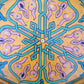 ★Made in Morocco  Hand Paint Hexagon Wood Side Table M ／ モロッコ ハンドペイント 六角形 ウッドサイドテーブルM イエロー