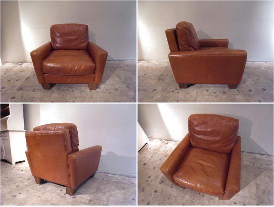 ■　acme　アクメ　FRESNO LEATHER SOFA 1-Seater　フレズノ　レザーソファ