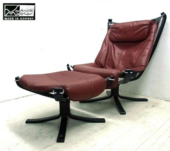 ●　VATNE / バットネ社『  Falcon Chair / ファルコンチェア + Ottoman / オットマン 』