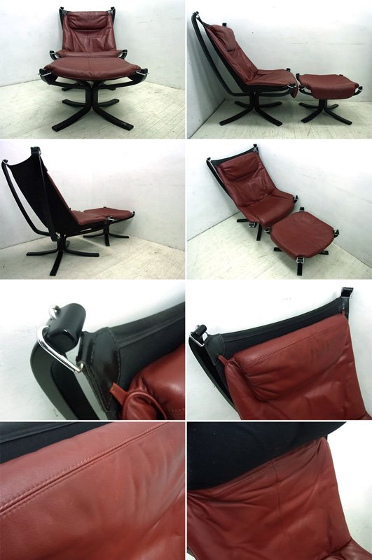 ●　VATNE / バットネ社『  Falcon Chair / ファルコンチェア + Ottoman / オットマン 』