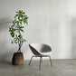 フリッツハンセン Fritz Hansen ポットチェア 3318 POT ラウンジチェア ファブリック クリスチャンハウン ベージュ ブラウンブロンズレッグ アルネ・ヤコブセン デンマーク 定価￥297,880- 展示品 〓
