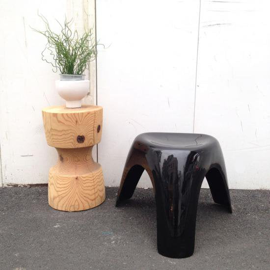 UK " habitat " ★ Elephant Stool Black ／ イギリス " ハビタ " ★ FRPブラックカラー エレファントスツール ★ 柳宗理 デザイン 復刻廃番品
