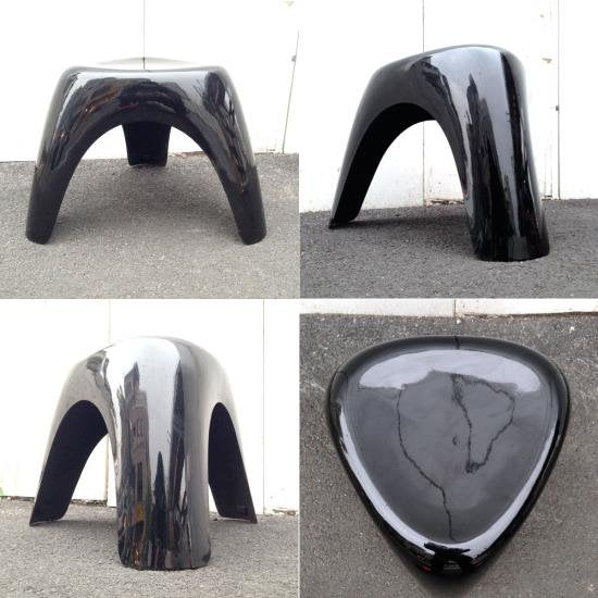 UK " habitat " ★ Elephant Stool Black ／ イギリス " ハビタ " ★ FRPブラックカラー エレファントスツール ★ 柳宗理 デザイン 復刻廃番品