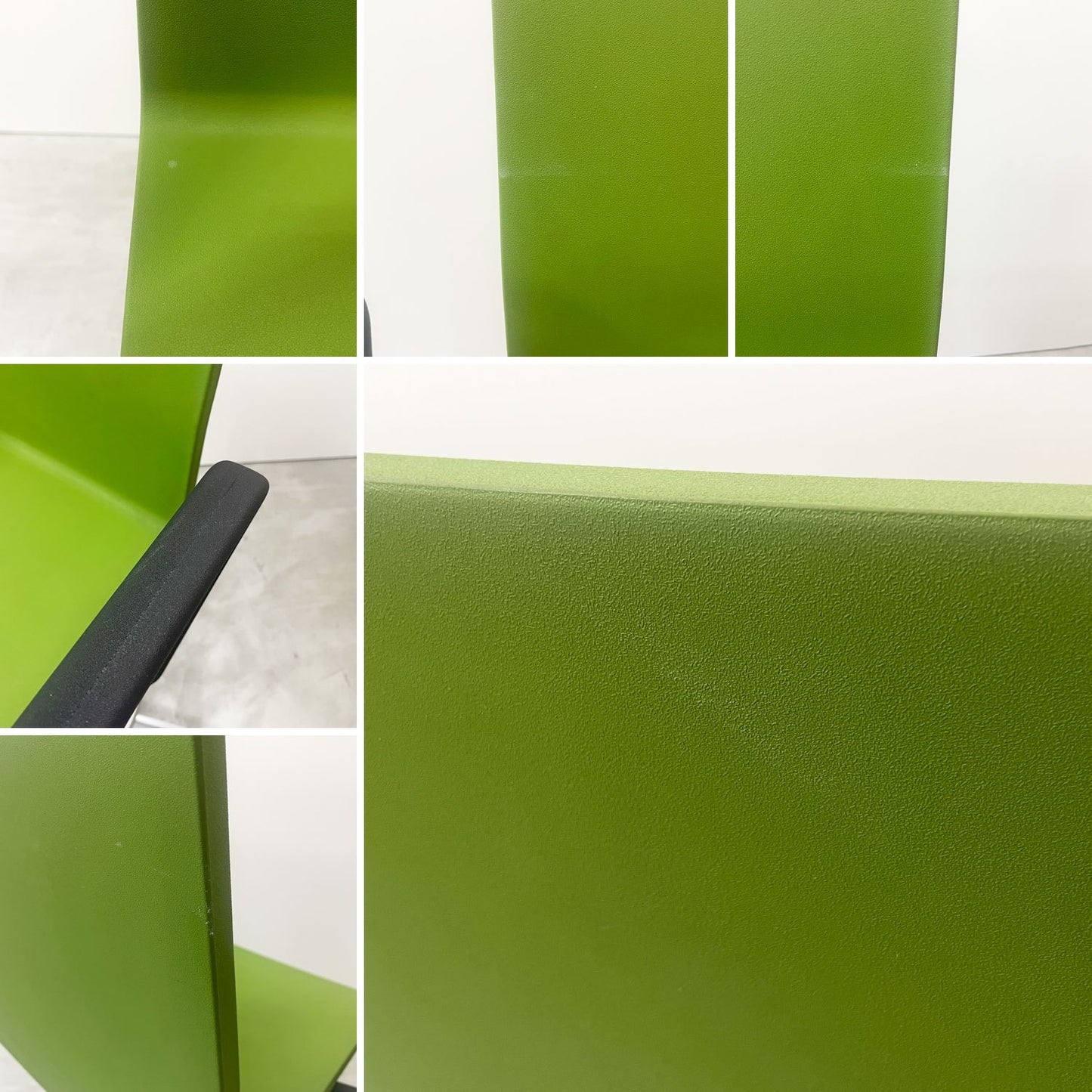 ヴィトラ Vitra ゼロフォー カウンター 04 Counter オフィスチェア ハイチェア カウンターチェア グリーン アーム カーペット用キャスター マールテン・ヴァン・セーヴェレン 廃番カラー ●