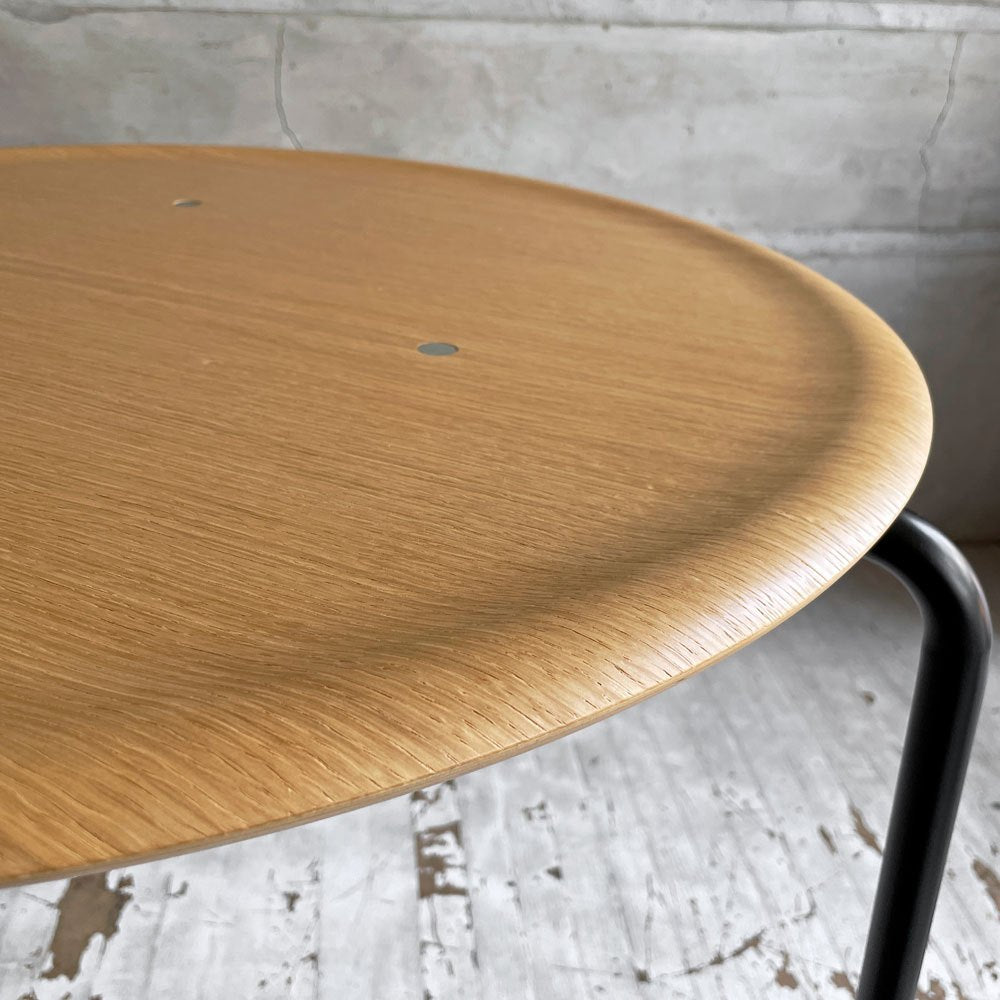 エンゲルブレヒト Engelbrechts ケヴィ KEVI 2010 ダイニングテーブル オーク材 プライウッド カフェテーブル 70cm 3本脚 ヨルゲン・ラスムッセン デンマーク 未使用品 ♪
