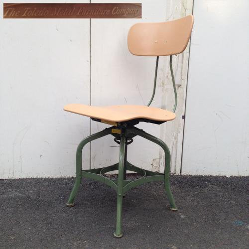 ★60〜70'S USA Vintage "Toledo Metal Furniture Company" Industrial Drafting Chair ／ ドラフティングチェア