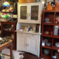 5～60's Vintage Shabby White Paint Cup Board&Cabinet ★ ヴィンテージシャビーホワイトペイントカップボード&キャビネット