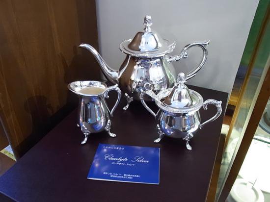 ●　hayakawa silver 早川　未使用　箱付　ティーポット　クリーマー　シュガーポット　セット