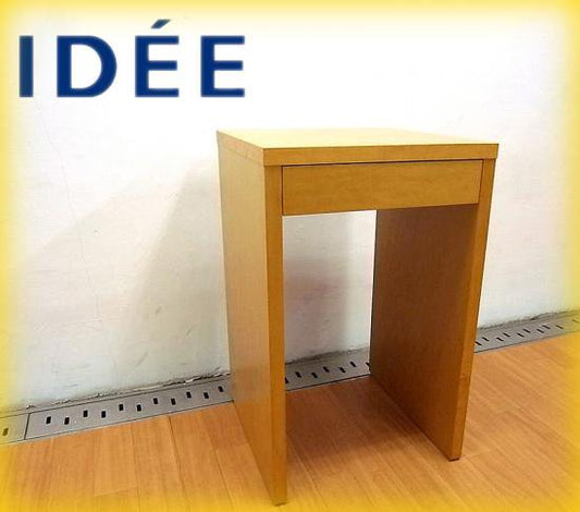 ◇ IDEE （ イデー ） メープル材 『 SQUARE NIGHT TABLE （ スクエア ナイトテーブル ）』