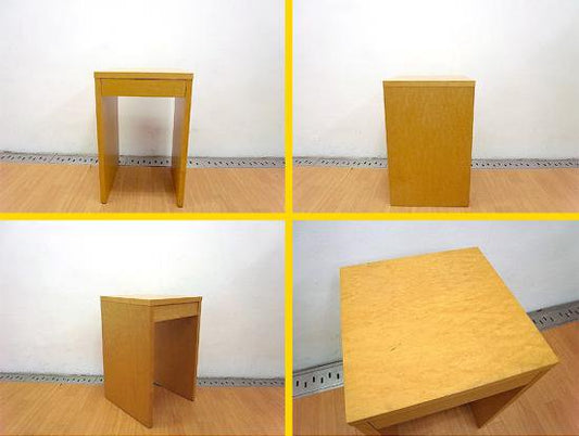 ◇ IDEE （ イデー ） メープル材 『 SQUARE NIGHT TABLE （ スクエア ナイトテーブル ）』