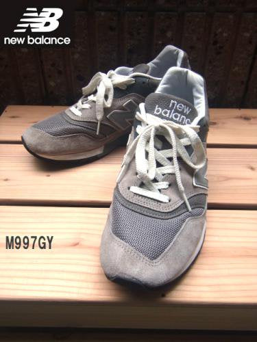 ■正規 美品 ニューバランス M997 GY グレー US9/27.0 W:D