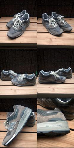 ■正規 美品 ニューバランス M997 GY グレー US9/27.0 W:D