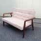 ◎北欧&ミッドセンチュリースタイル ウッドフレーム2Pファブリックソファ ／ Simple Modern Design 2P Fabric Sofa