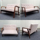 ◎北欧&ミッドセンチュリースタイル ウッドフレーム2Pファブリックソファ ／ Simple Modern Design 2P Fabric Sofa