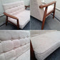 ◎北欧&ミッドセンチュリースタイル ウッドフレーム2Pファブリックソファ ／ Simple Modern Design 2P Fabric Sofa