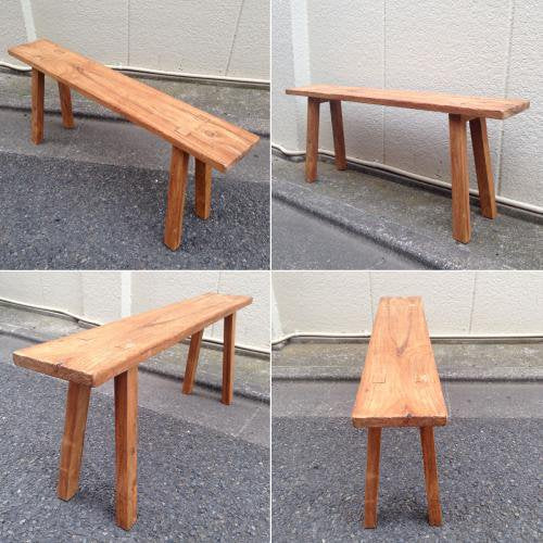 ◎"old maison" Teak Wood Bench、Chair、Table  "オールドメゾン"  チーク無垢材 ベンチ チェア テーブル 古材風