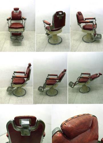 ● ビンテージ ISHIDA製 バーバーチェア 床屋椅子 工業系 レトロ