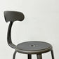 フェールトラヴァイユ FER TRAVAIL ニコルチェア NICOLLE Chair SH45cm ダイニングチェア スチール マットクリア仕上げ 別注モデル レザーパッド付 ネイビー インダストリアル フランス ●