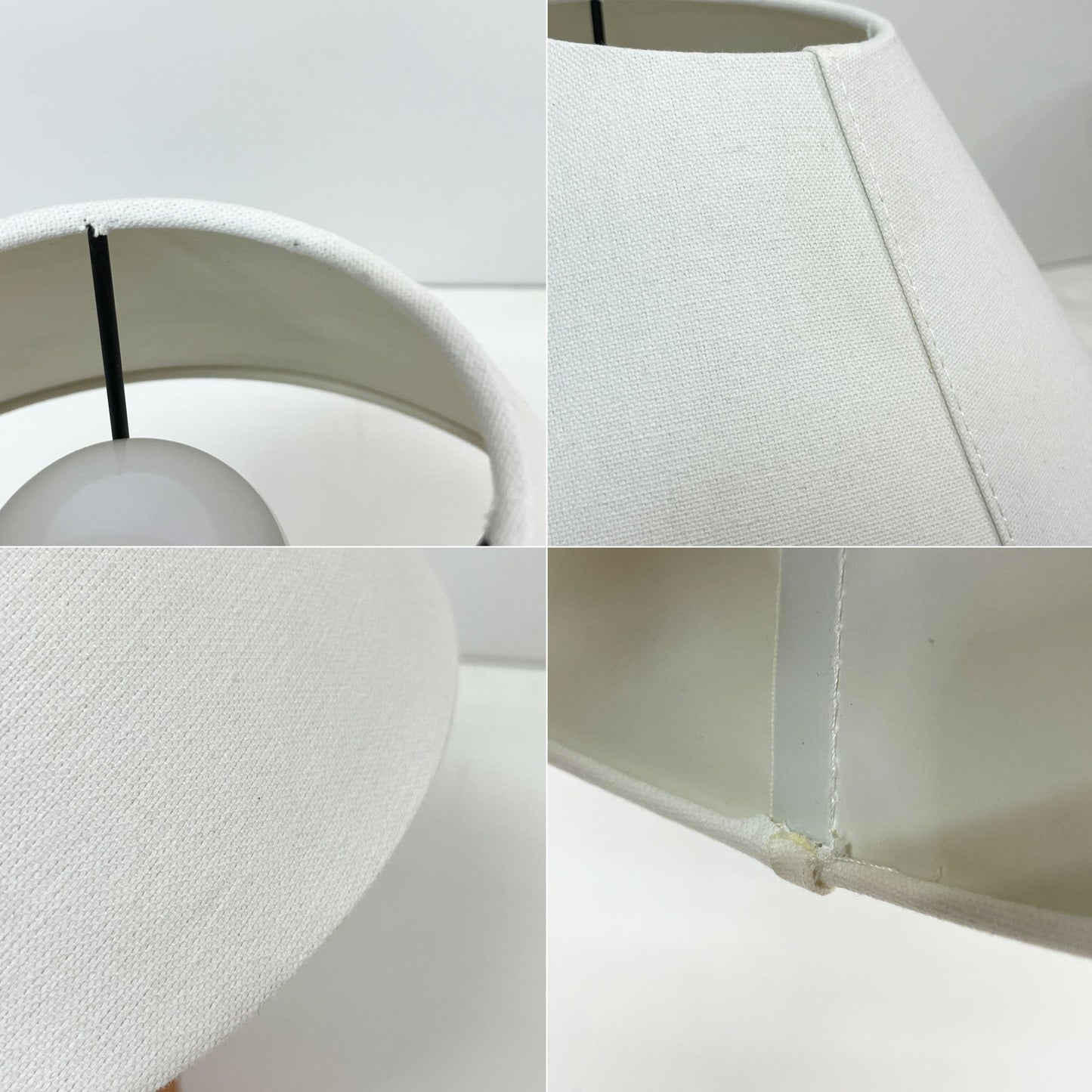 ザラホーム ZARAHOME テーブルランプ 陶製ベース 布シェード 卓上照明 ナチュラルモダン ●