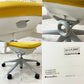 ハーマンミラー Herman Miller セイルチェア SAYL Chair デスクチェア リクライニング 旧モデル イヴ・ベアール ホワイトｘイエロー 2014年製 ●