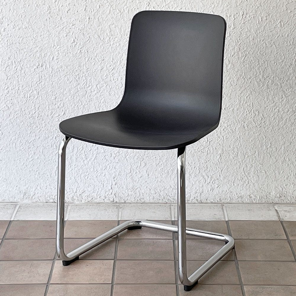 ヴィトラ Vitra ハル RE キャンチレバー HAL RE CANTILEVER ダイニングチェア ブラック ジャスパー モリソン 定価66,000円 B ◇