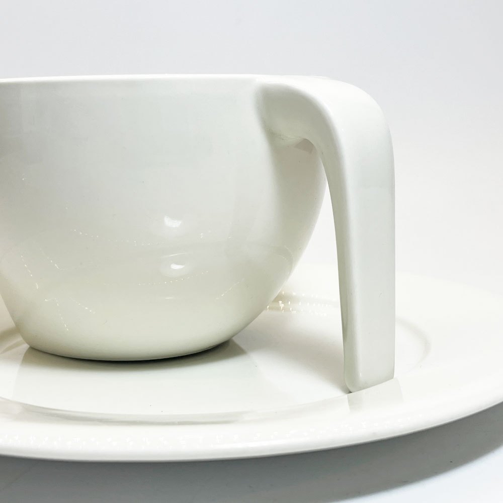 イッタラ iittala エゴ Ego コーヒーカップ＆ソーサー C&S ホワイト ステファン・リンドフォース Stefan Lindfors フィンランド 北欧食器 廃盤 ★