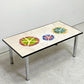 ベルギー ビンテージ Belgium Vintage セラミック タイルトップ コーヒーテーブル Tile Top Coffee Table 60's-70's リビングテーブル センターテーブル ミッドセンチュリー ●