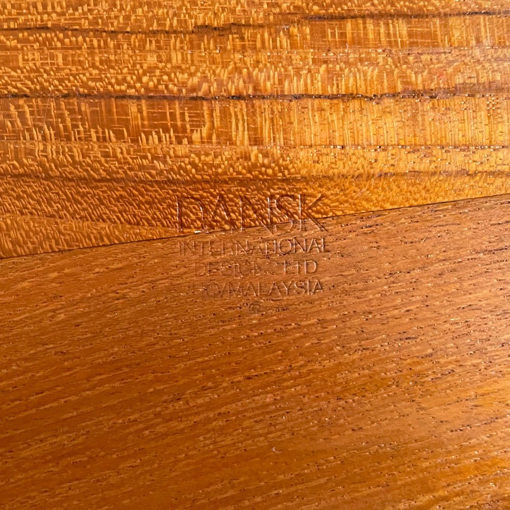 ダンスク DANSK スナックトレイ ボウル チーク無垢材 イェンス・クイストゴー Jens.H.Quistgaard ビンテージ 北欧食器 ♪