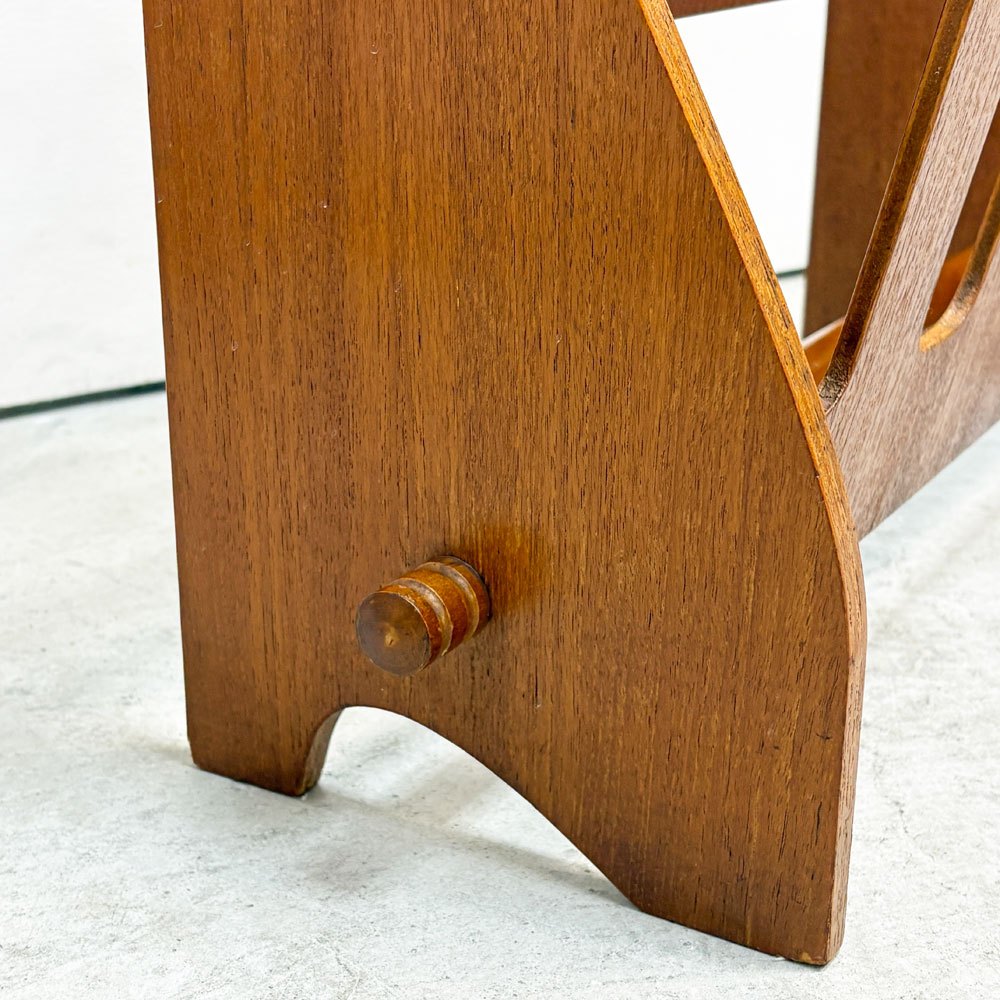 サイトーウッド SAITO WOOD チーク材 スリッパラック 4×3 プライウッド ビンテージ 北欧スタイル ●
