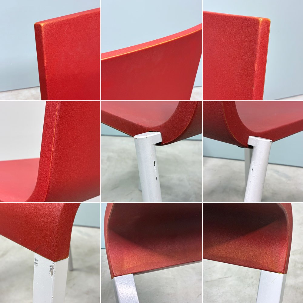 ヴィトラ vitra. ゼロスリー .03 ダイニングチェア スタッキングチェア マールテン・ヴァン・セーヴェレン Maarten Van Severen レッド B ◎