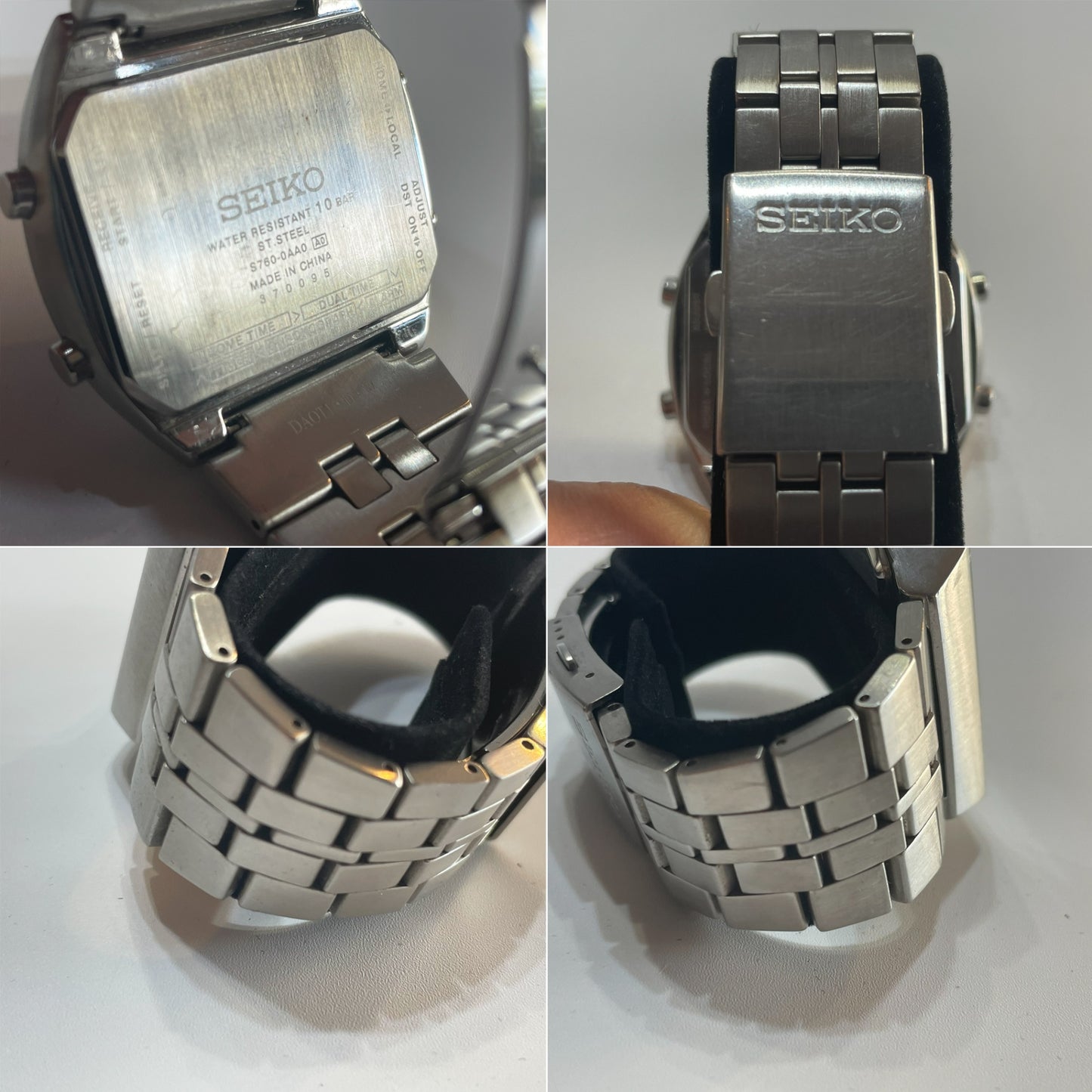 セイコー スピリット SEIKO SPIRIT デジタル 電波 ソーラー ワールドタイム S760-0AA0 深澤直人 power design コマ付 ★