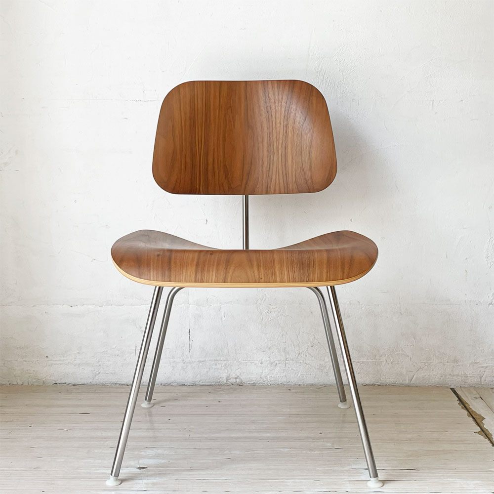 ハーマンミラー Herman Miller DCM ダイニングチェア メタルレッグ プライウッド ウォールナット イームズ C&R. Eames ミッドセンチュリー ★