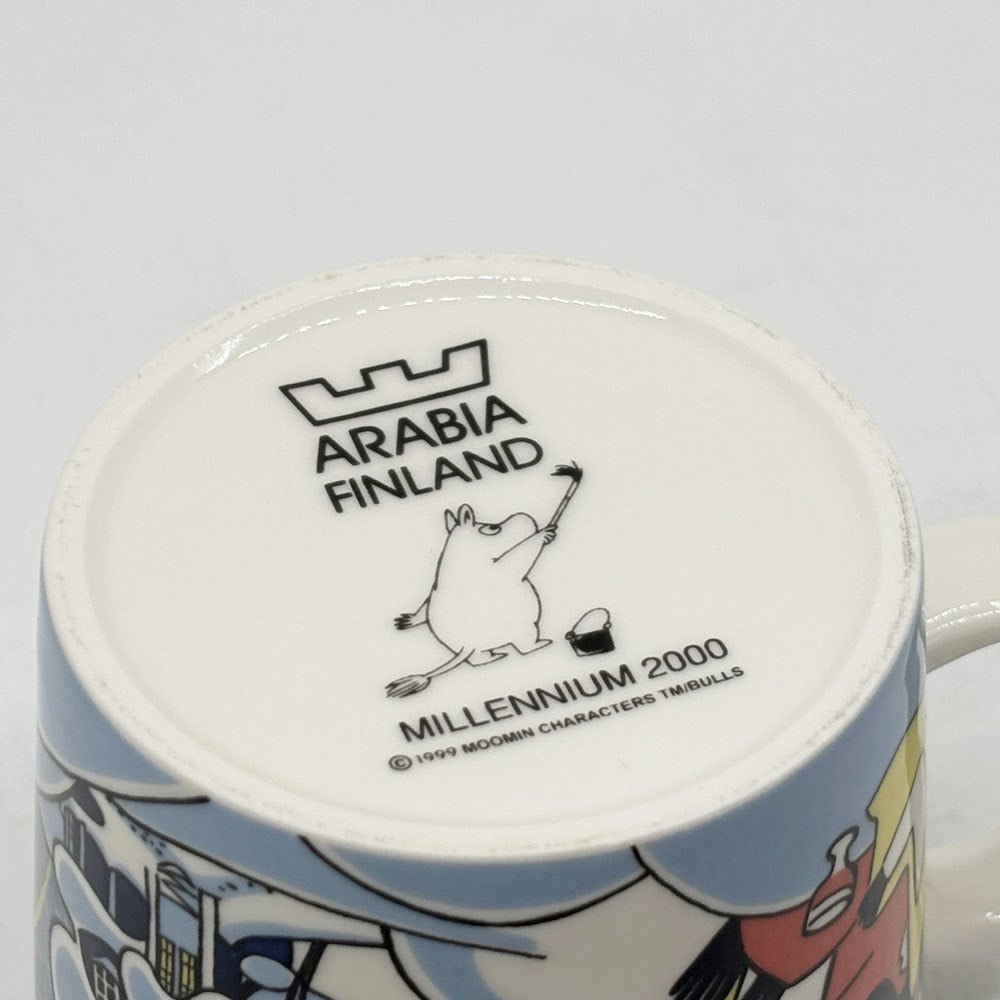 アラビア ARABIA ムーミン MOOMIN マグ ミレニアム 1999-2000年 限定 フィンランド 北欧食器 箱付き 希少 ●