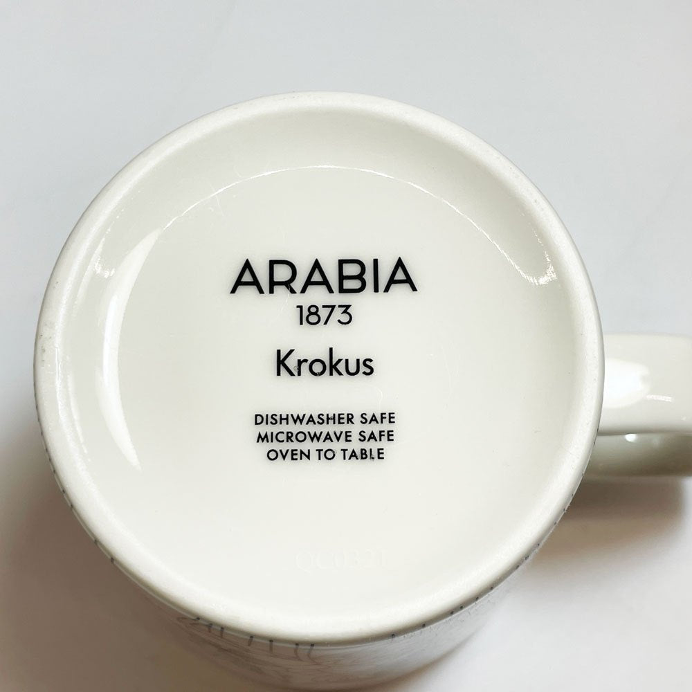 アラビア ARABIA クロッカス Krokus マグカップ 0.3L 280ml ブラック エステリ・トムラ 復刻 未使用品 フィンランド 北欧食器 ★