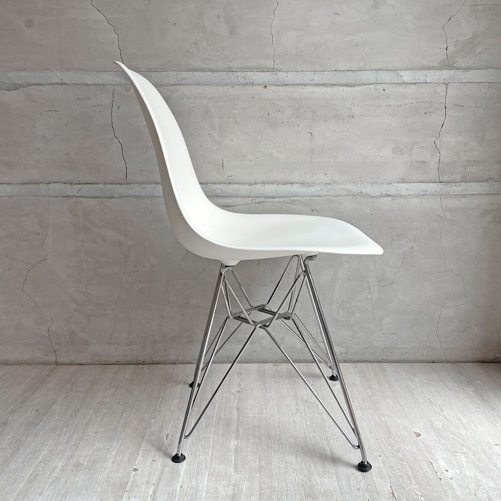 ハーマンミラー Herman Miller サイドシェルチェア ホワイト ポリプロピレン エッフェルベース DSR C&Rイームズ ミッドセンチュリー ♪