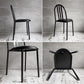 フランスビンテージ French Vintage ステヴァンチェア Stevens Chair モデルC Model C ブラック レザー クッションシート ロベール・マレ＝ステヴァンス 刻印有 B ♪