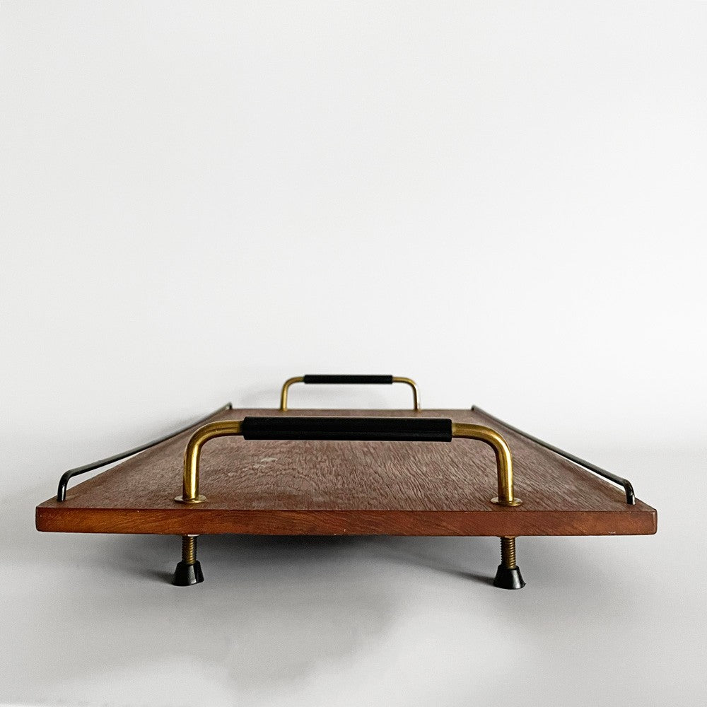 フィンランド ビンテージ Finland Vintage チーク材 サービングトレイ お盆 ウッドトレイ W41cm ■